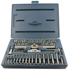 40 Piece Tap and Die Set in Hard Plastic Case